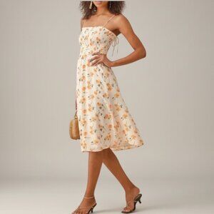Reformation Sable Midi Dress Floral Smocked Sundress Size Small